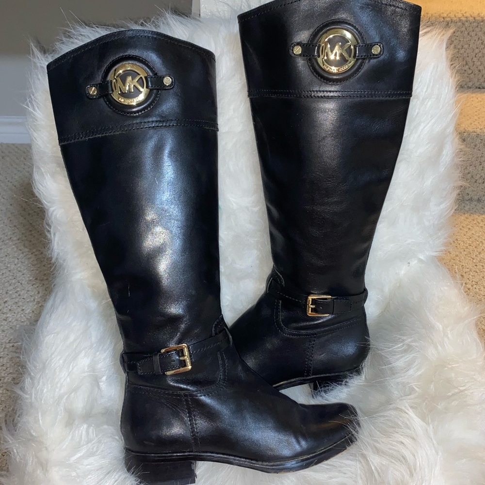 MICHEAL KORS black riding boots